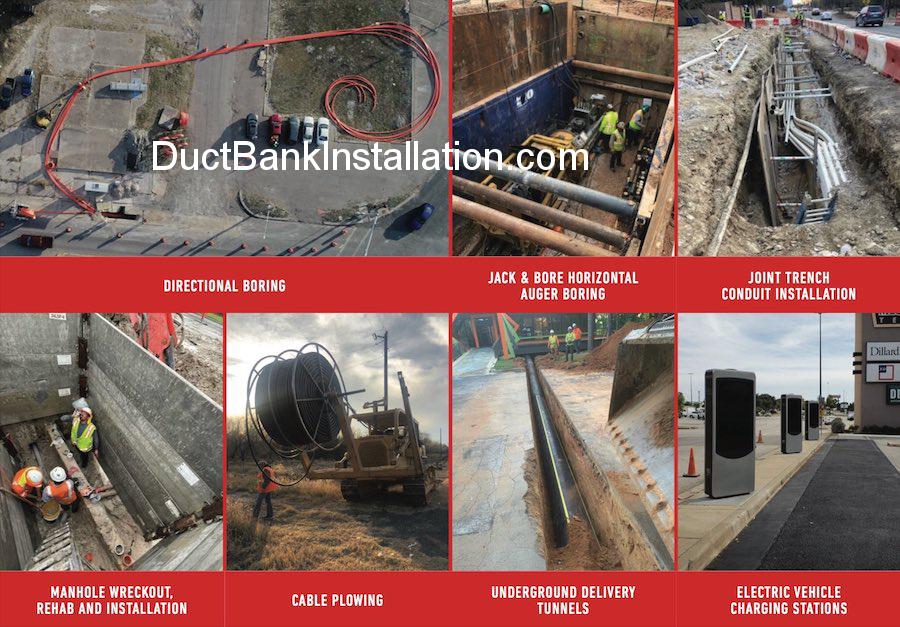 duct bank installation